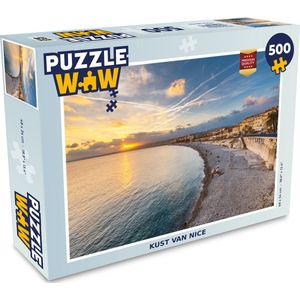 Puzzel Frankrijk - Strand - Stad - Legpuzzel - Puzzel 500 stukjes