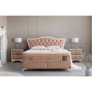 Bambi Viscolux - boxspring bed met opbergruimte - boxspring 140x200 - incl. luxe matras en hoofdbord