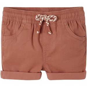 Vertbaudet - Gekeperde Short - Katoen - Babyjongen - Elastische Tailleband