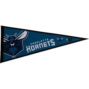 USArticlesEU - Charlotte Hornets - NBA - Vaantje - Basketball - Sportvaantje - Pennant - Wimpel - Vlag - Wit/Groen/Blauw - 31 x 72 cm