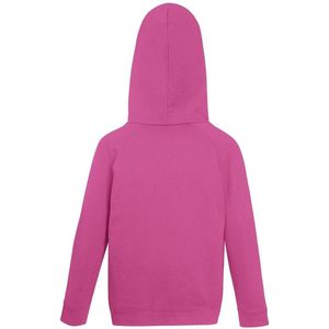 Fruit of the Loom Kids hoodie - Maat 116 (5-6) - Kleur Roze