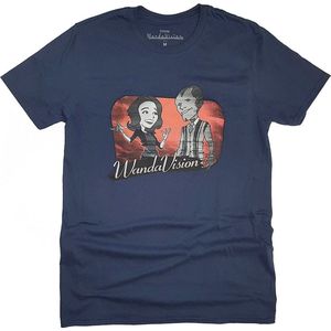 Marvel WandaVision - Red Logo Cartoon Heren T-shirt - L - Blauw