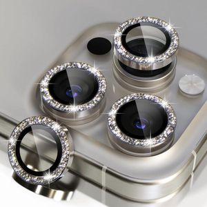 3 Stuks Bling Camera Lens Protector voor iPhone 16 Pro Max - Gehard Glas met Strass Camera Bescherming voor iPhone 16 Pro/Pro Max