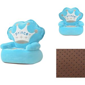 vidaXL Kinderstoel - Kinderstoelen - Kinderstoeltje - Kinderstoelen - Kinderstoel prins pluche blauw