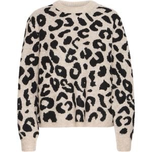 b.young BXMINYA LEOPARD Trui - Black Mix