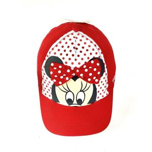 Minnie Mouse babypet rood 50 cm - 12-24 maanden