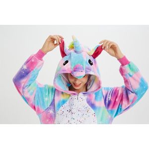 Unicorn Eenhoorn onesie maat 110/116 - Dieren – Verkleedkleren - kinderen - jongens - meisjes - Huispak