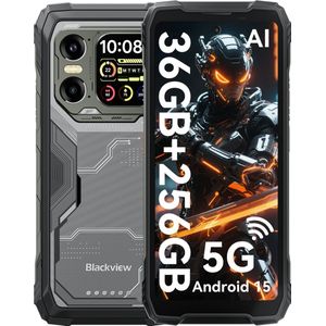 Blackview XPLORE 1 - Robuuste Smartphone - 5G - 36GB RAM - 256GB ROM - 20000mAh - 6.78 inch - Robuuste Telefoon - Nachtzicht - Android 15 - NFC - GPS - Zwart