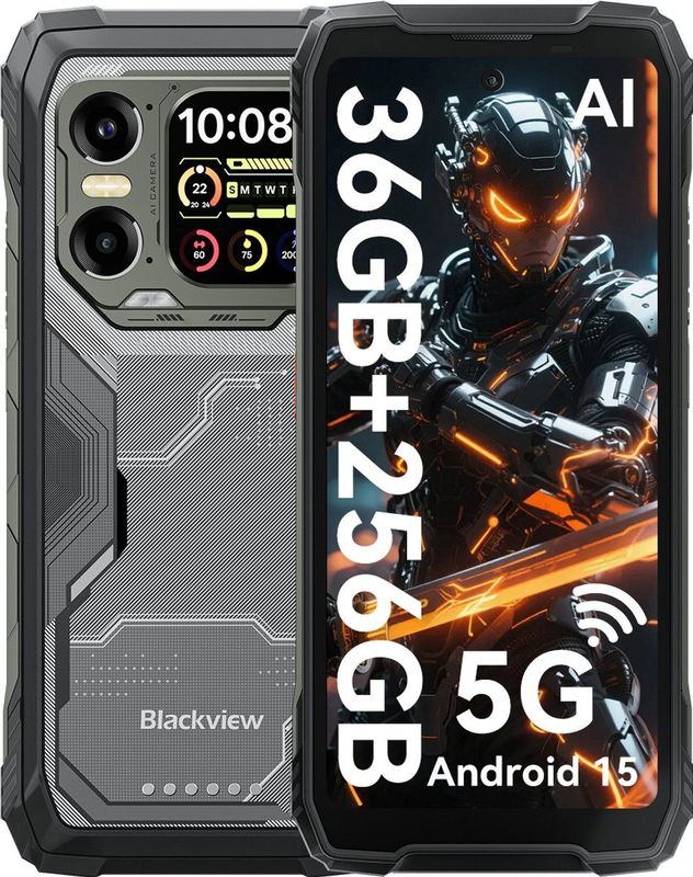 Blackview XPLORE 1 - Robuuste Smartphone - 5G - 36GB RAM - 256GB ROM - 20000mAh - 6.78 inch - Robuuste Telefoon - Nachtzicht - Android 15 - NFC - GPS - Zwart