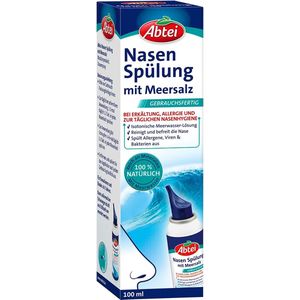 Abtei Neusspoeling Met Zeezout, 100 ml - Neusspoeler Volwassene - Neusspoeler Zout