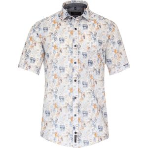 Casa Moda Overhemd Korte Mouw Bio Katoen Met Motief - XL
