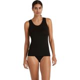 FALKE Daily ClimaWool Top sneldrogend wol lyocell top van onderlaag dames wit - maat XS