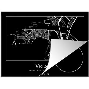 Inductie beschermer - Inductie Mat - Kookplaat beschermer - Velsen - stadskaart - Plattegrond - Kaart - Inductie beschermer - Inductie Mat - Kookplaat Beschermer - 71x52 cm - Afdekplaat inductie - Inductiebeschermer