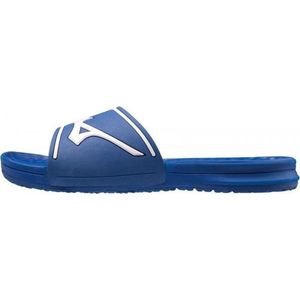 Mizuno slippers Relax Slide 2 | Blauw met Wit logo (Maat: L 41 - 42,5)