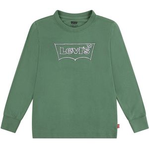 Levi´s ® Kids Batwing T-shirt Met Lange Mouwen Groen 24 Months Jongens