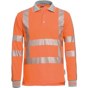 Santino Hivis poloshirt Vancouver - fluor oranje - maat S