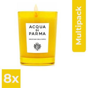 Acqua di Parma Home Fragrance Glass Candle Collection Profumi Dell'Orto Geurkaars 200gr - Voordeelverpakking 8 stuks