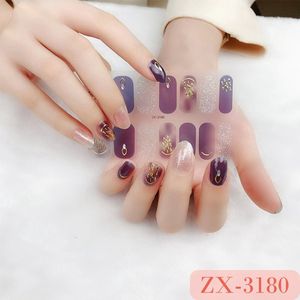 Prachtige nieuwe design NagelStickers Met Nagelvijlen/ 1 vel , 14 tips/ Manicure Nagel stickers / Nail stickers