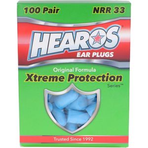 Oordopjes voor Gehoorbescherming - 33dB NRR Schuimrubberen Geluidsreductie - 100 Paar