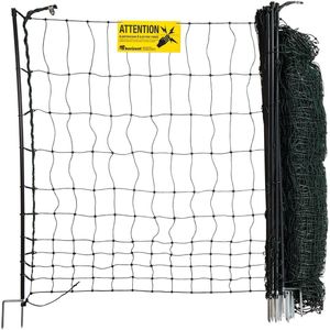 Horizont Kippennet easyLine - 50m lang - 105cm hoog - Dubbele Pen - Elektrificeerbaar - Voor o.a. Kippen, Gevogelte dieren, Kleine dieren- Omheiningsnet
