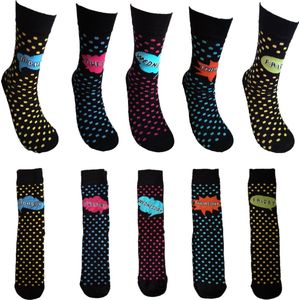 Verjaardag cadeautje voor hem - Week sokken - Dag sokken - Werksokken - Sokken - Leuke sokken - Vrolijke sokken - Luckyday Socks - Sokken met tekst - Aparte Sokken - Sokken waar je vrolijk van wordt - Maat 42-47