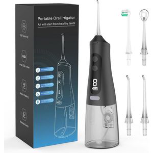 Tandenreiniger Waterflosser met 9 Modi en Oplaadbare Monddouche