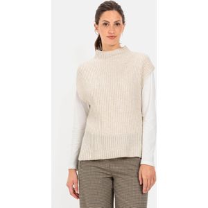 camel active Gebreide trui met col - Maat womenswear-XXL - Amandel