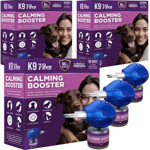Calming booster Voordeel Pak 3 stuks - Feromonen verdamper voor honden - incl. navulling - Antistress hond - Kalmerend en geruststellend
