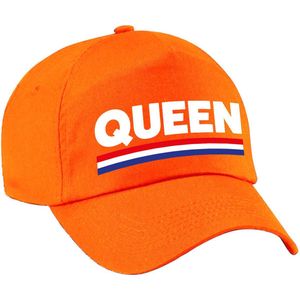 Queen pet / cap oranje - Koningsdag/ EK/ WK - Holland supporter petje / baseball cap