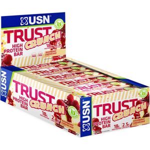USN - Trust Crunch Protein Bar (Raspberry Cheesecake - 12 x 60 gram) - Eiwitreep - Energiereep