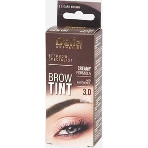 Brow Tint - 3.0 dark brown - Creamy formula - eyebrow specialist - Delia wenkbrauwtint - Delia cosmetics