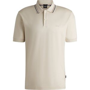 BOSS - Penrose - Poloshirt - Wit - Slim Fit, Jersey, Korte Mouwen
