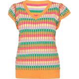 usha BLUE LABEL Trui  beige / smaragd / pastellila / abrikoos