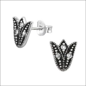 Aramat Jewels Oorbellen - Zilveren Geoxideerde Oorbellen vrouw - Zilver - Vrouwen - Kinderen - 8