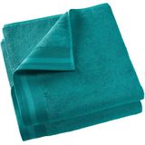 De Witte Lietaer Contessa - Douchelaken - 70x140 cm - Set van 2 - Lake Green
