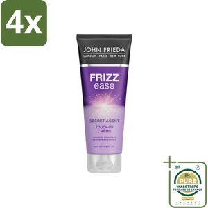 John Frieda – Haarcrème – Frizz Ease Secret Agent Touch Up – Gladmakend – 100 ml - Voordeelverpakking - 4 stuks - Haar gladmaken - Touch-up crème