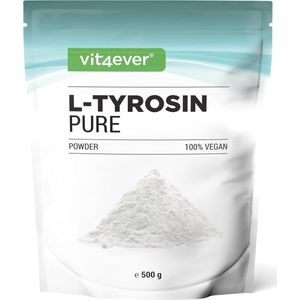 Vit4ever - L-Tyrosine - 500 g Poeder - 100% Tyrosine Aminozuur - Veganistisch - Laboratorium Getest