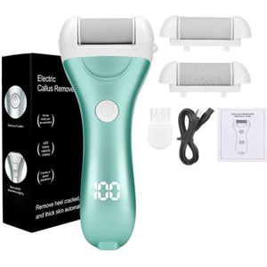 Gsedaox-Elektrische Eeltverwijderaar-Voetvijl-Eeltvijl-Oplaadbaar-IPX7 Waterdicht-2 Slijpschijf-Blauw