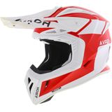 Airoh Aviator Ace 2 crosshelm Iron glans wit rood M