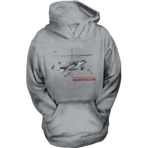 KIDS Hoodie End Water Pollution Turtle KIDS Hoodie S