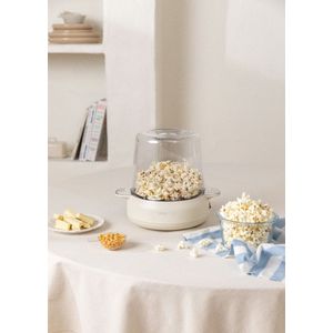 CREATE - Popcornmaker met botersmelter, klaar in 5 minuten, Gebroken wit - POPCORN MAKER STUDIO