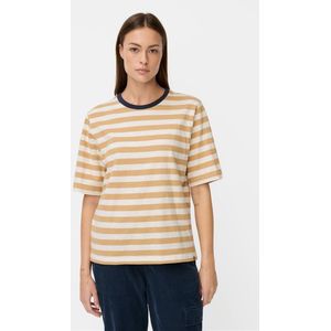 camel active - T-Shirt - Karamel - Boxy Fit - 100% Katoen