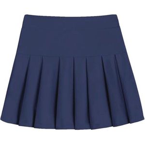 Hoge Taille Geplooide Meisjesrok met Zakken voor Sport en Vrije Tijd 6-13 jaar