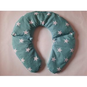 warmtekussen- pittenkussen - hittepit - kersenpittenkussen -nekkussen oudgroen ster