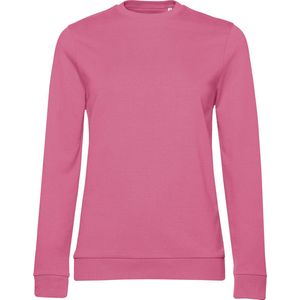 Sweater 'French Terry/Women' B&C Collectie maat L Pink Fizz/Roze
