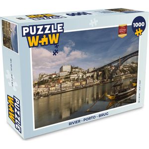 Puzzel Rivier - Porto - Brug - Legpuzzel - Puzzel 1000 stukjes volwassenen
