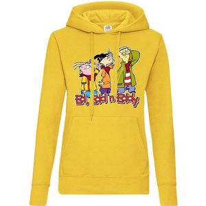 Cartoon Network Damen Ed, Edd n Eddy Girly Hoodie WB-57-EEE001-DTF920 Yellow-S