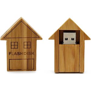 128GB 3.0 Hout huis USB stick