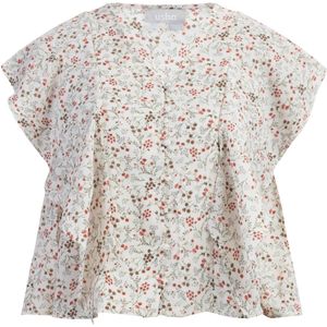 usha blouse met korte mouwen