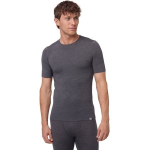 DANISH ENDURANCE Thermo Ondershirt - Donker Grijs - Merino Wol - Korte Mouwen